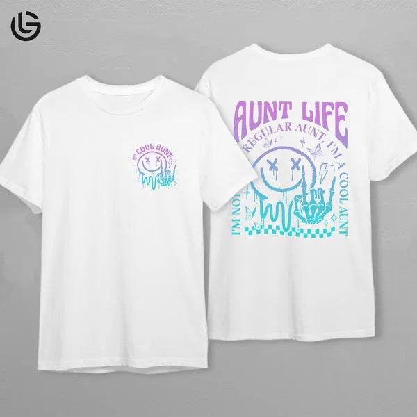 Latarshia Grant Store Cool Aunts Graphic T-Shirt Mother's Day Gift For Her Aunt Life Top Mamma Vibes Cotton Wear Hoodie...