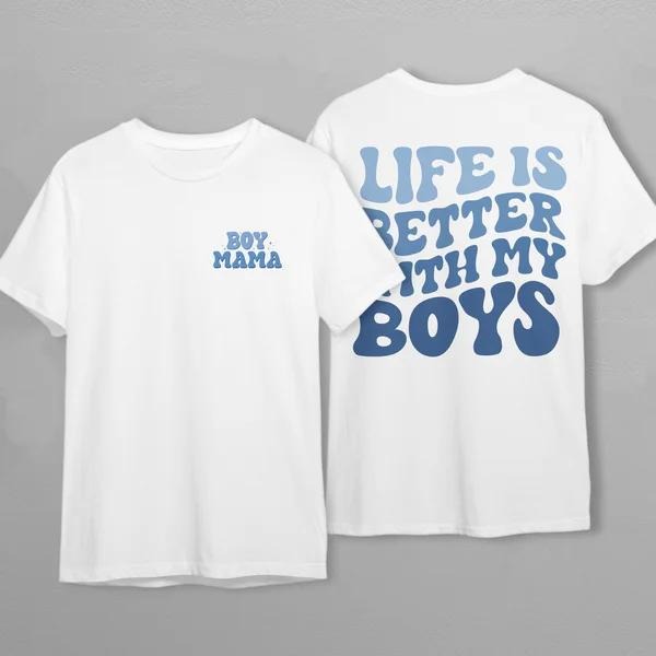 Latarshia Grant Store Mama of Boys Trendy T-Shirt Hoodie Sweatshirt | PrintMintTees.com