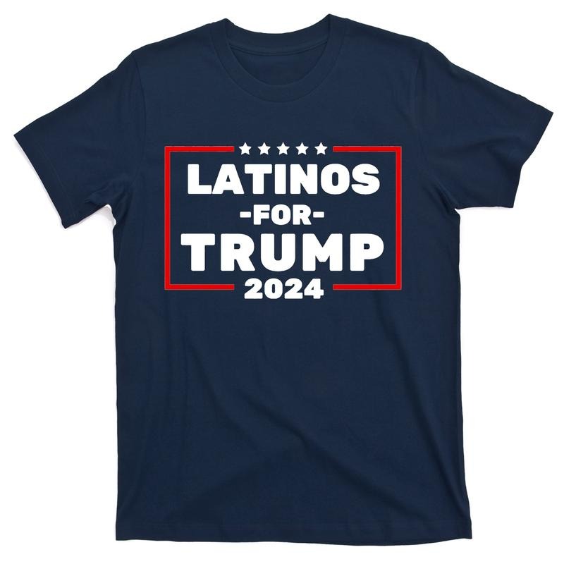 Latinos For Trump 2024 Usa Proud Latino T-Shirt Shortsleeve Menswear Top Tshirt Round Neck Hoodie Sweatshirt