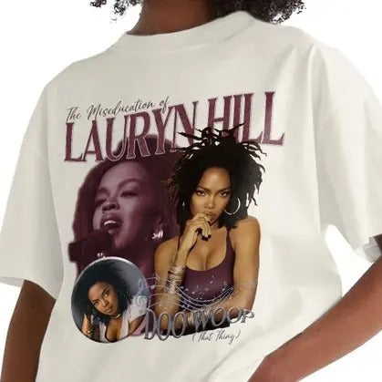 Lauryn Hill T-Shirt Match Burgundy Shirt Music T-shirtstyle{n002}2 Hoodie Sweatshirt | PrintMintTees.com