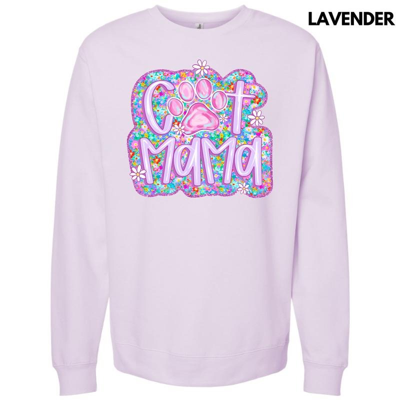 Lavender Floral Cat Mama Sweatshirt 'NLB' T-Shirts, Hoodie | PrintMintTees.com