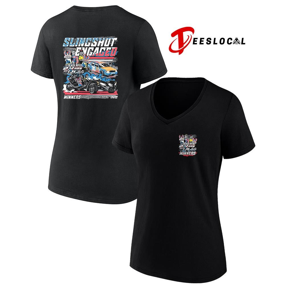 Le Mullet the Black Rifle winners slingshot engaged car racing graphic shirt