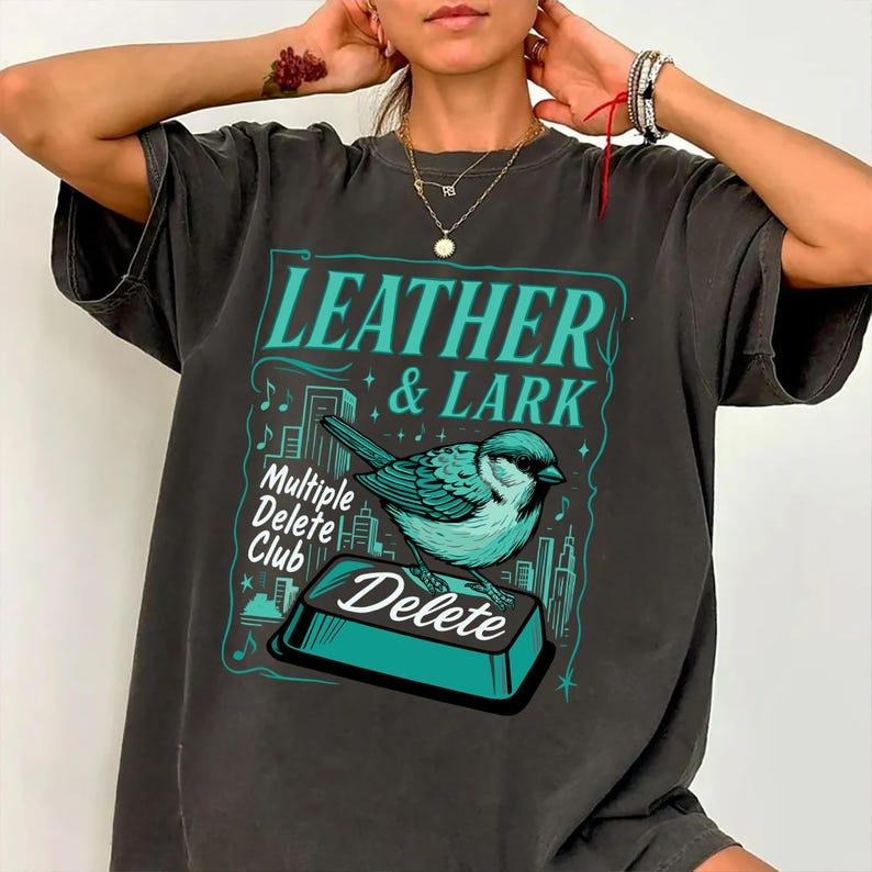 Leather and Lark Inspired Shirt, Brynne Weaver, Dark Romance Gift, Montague Muffins Shirt, Lark Montague, Book Lover Gift...