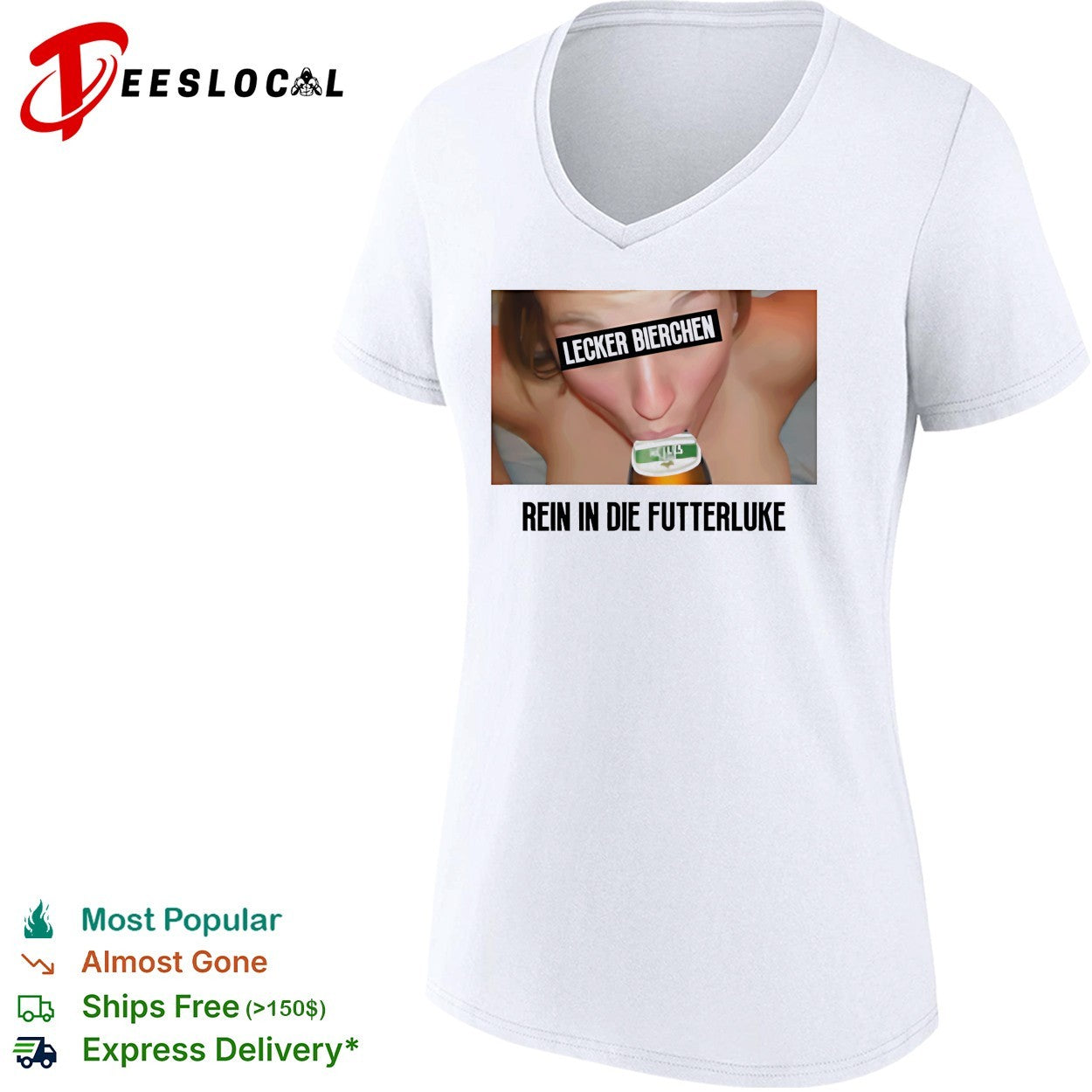 Lecker Bierchen rein in die Futterluke shirt