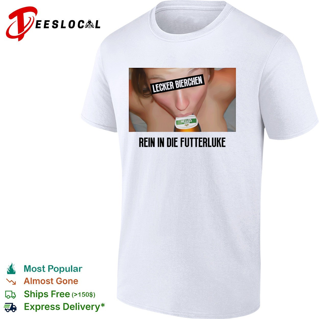 Lecker Bierchen rein in die Futterluke shirt