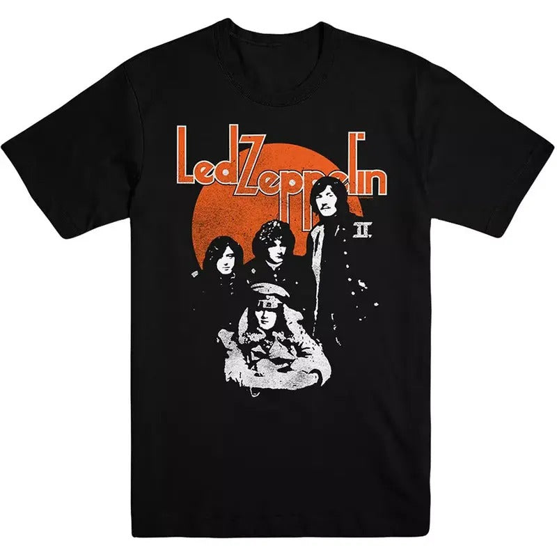 Led Zeppelin Orange Circle Official Tee T-Shirt Mens Unisex Menswear Top Hoodie Sweatshirt | PrintMintTees.com