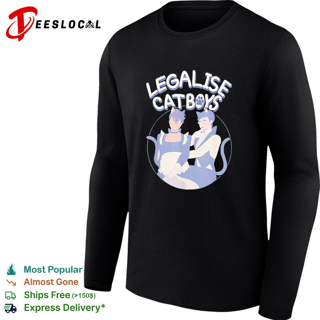 Legalise catboys maid outfit anime shirt