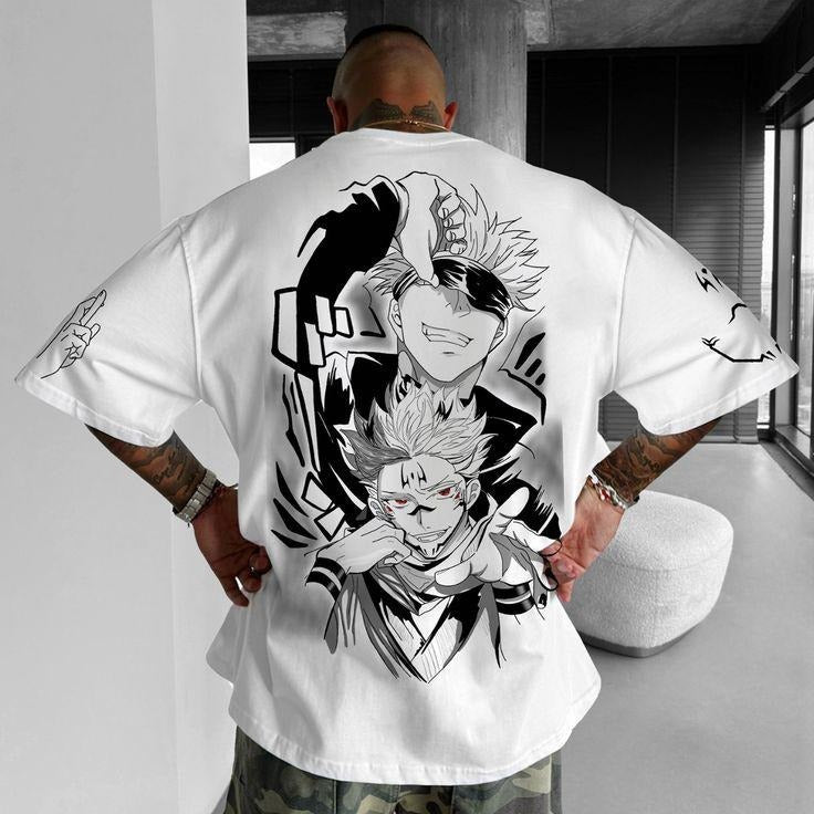 Legendary Clash Gojo Sukuna Tee, Jujutsu Kaisen Graphic Shirt, Anime Fight Fan Gift, Cursed Energy Battle Hoodie Sweatshirt