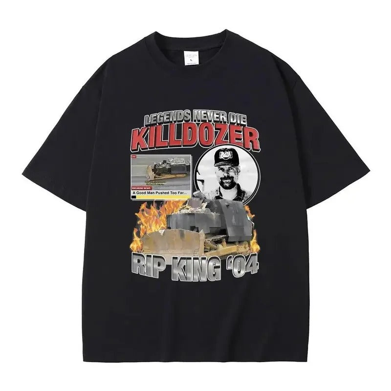 Legends Never Die Killdozer T-shirts Men Women Casual Oversized Short Sleeve Tshirt Male Vintage Gothic T Shirt Hoodie,...