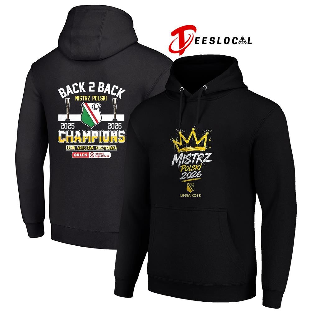 Legia Warsaw Mistriz Polski basketball Polish champions graphic shirt