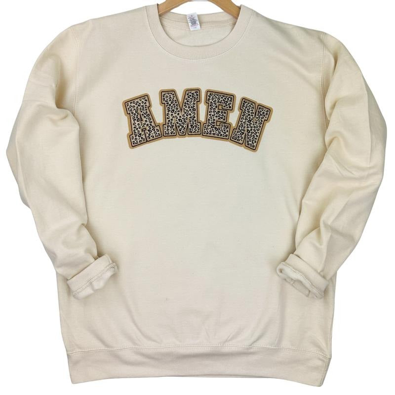 Leopard AMEN Chenille Patch T-Shirts, Hoodie, Sweatshirt