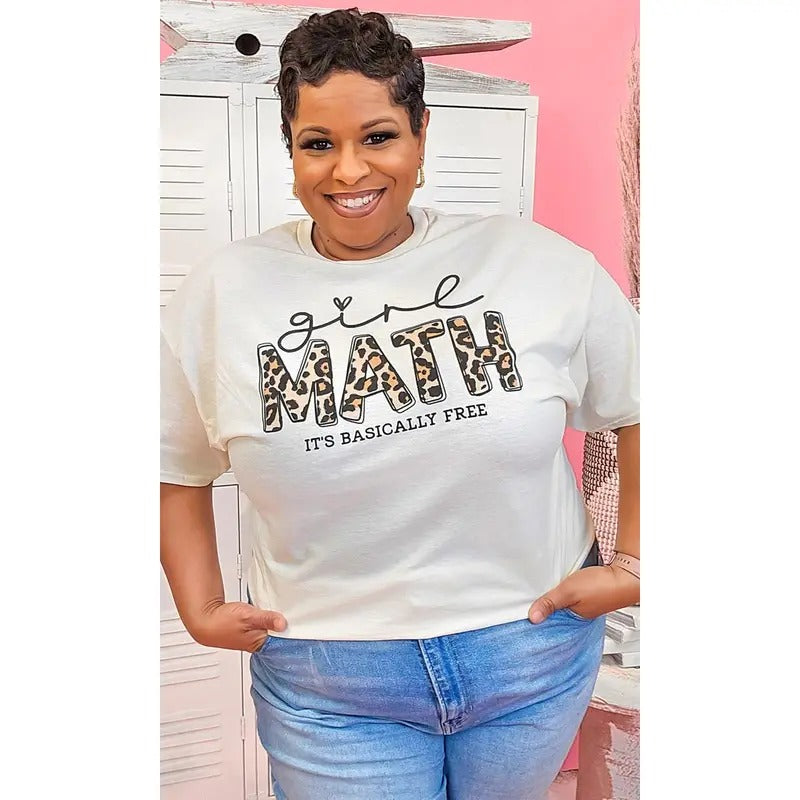 Leopard Girl Math Graphic Shirt Hoodie Sweatshirt | PrintMintTees.com