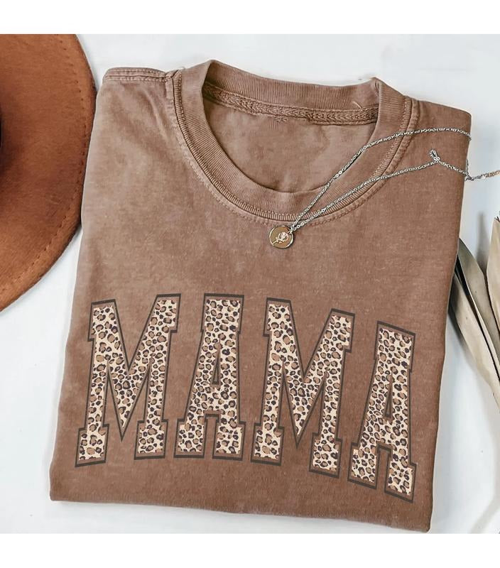 Leopard Mama Shirt Mom Shirt Retro Mama Shirt Mom Mama Shirt Her T-Shirts, Hoodie, Sweatshirt