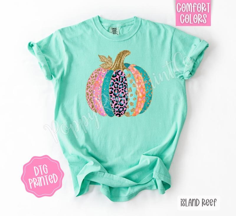 Leopard Pumpkin Shirt Comfort Colors Autumn T-Shirts, Hoodie, Sweatshirt