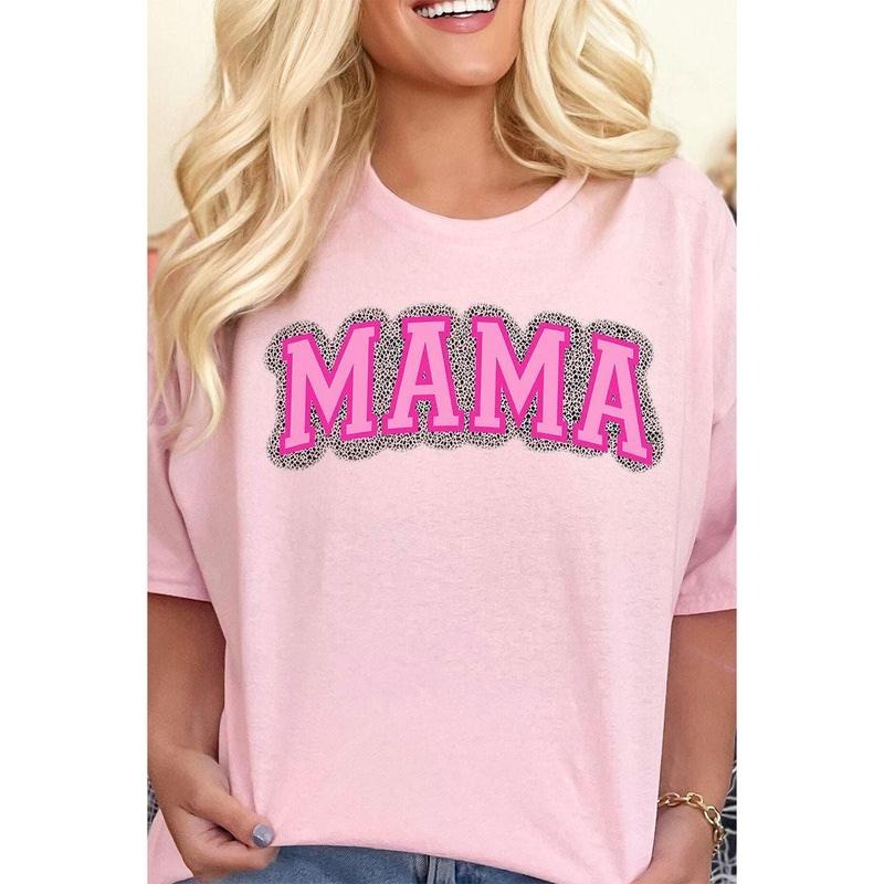 Leopard Splatter Mama Short Sleeve Relaxed Fit T-Shirt Hoodie Sweatshirt | PrintMintTees.com