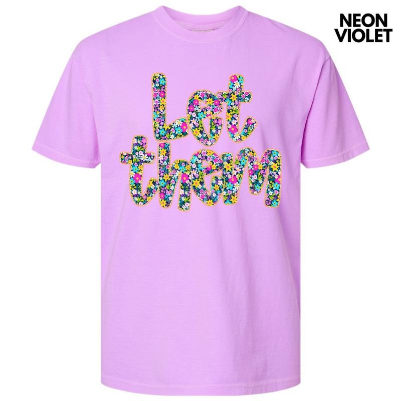 Let Them Ditzy Floral Comfort Colors T-Shirt 'NLB' Hoodie Sweatshirt | PrintMintTees.com
