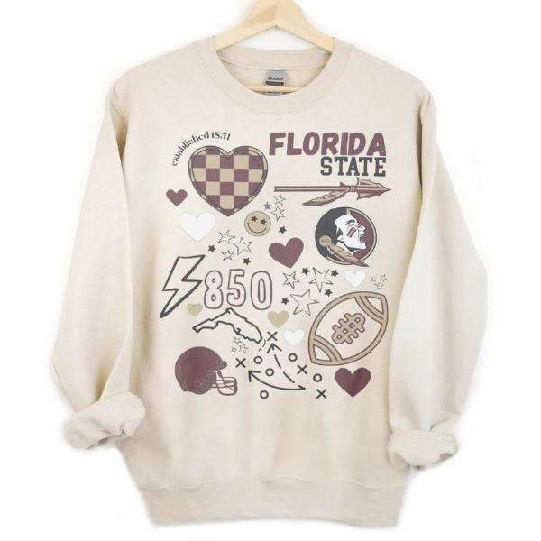 Let's Go Florida State Seminoles NCAA Football Team 3 Types Shirt, Graphic University NCAA Sport Team Shirt, Gift Top...