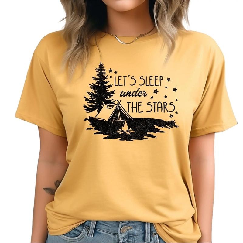 Let's Sleep Under The stars custom colors tee shirt Streetwear Hoodie Sweatshirt | PrintMintTees.com