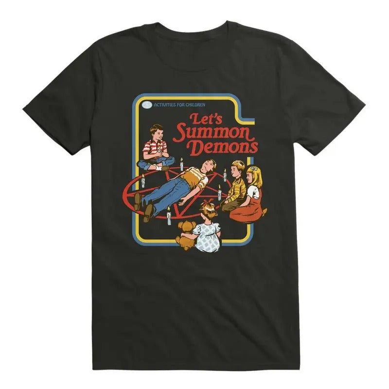 Let's Summon Demons T-Shirt By Steven Rhodes, humor shirt, funny tee shirt Hoodie Sweatshirt | PrintMintTees.com