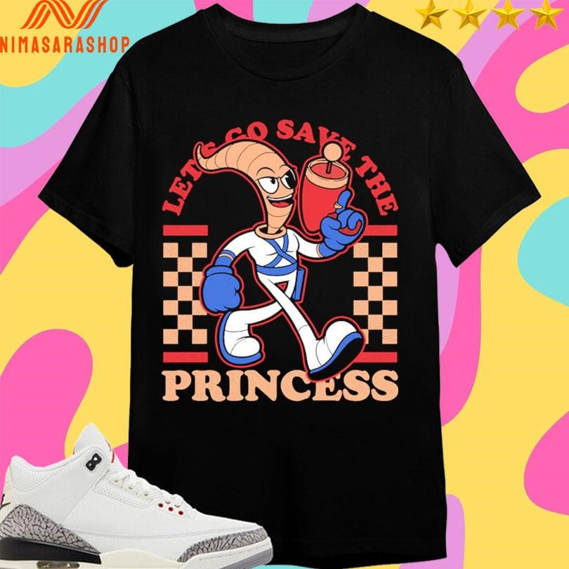 Let’s Go Save The Princess Earthworm Shirts