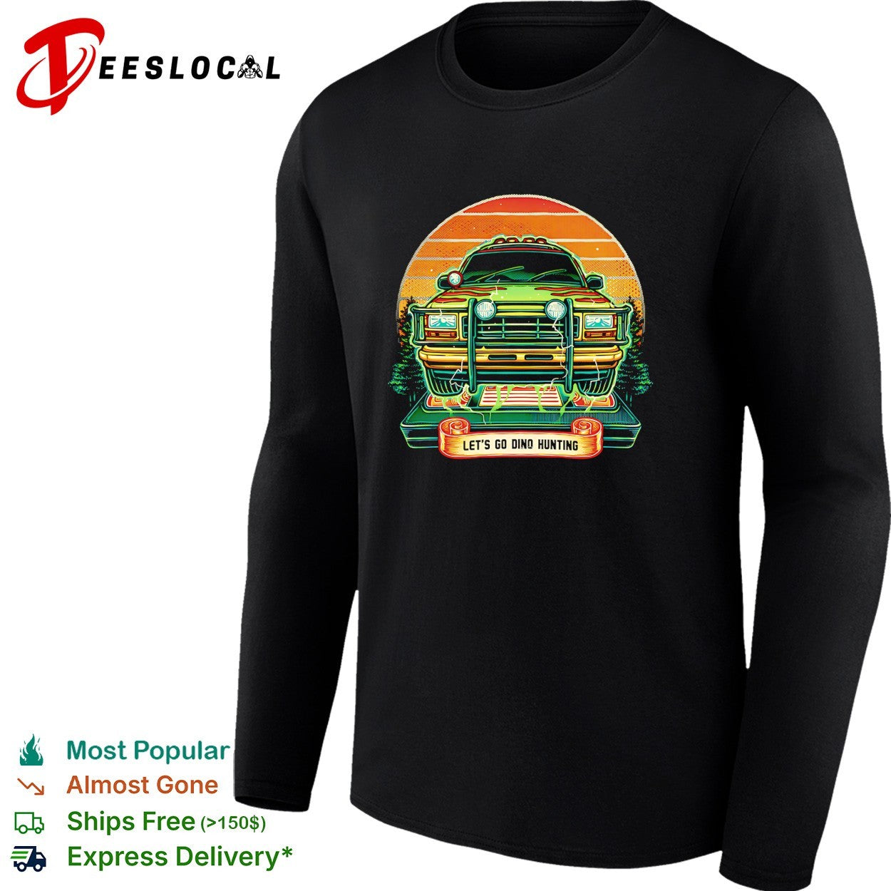 Let’s go dino hunting vintage truck shirt