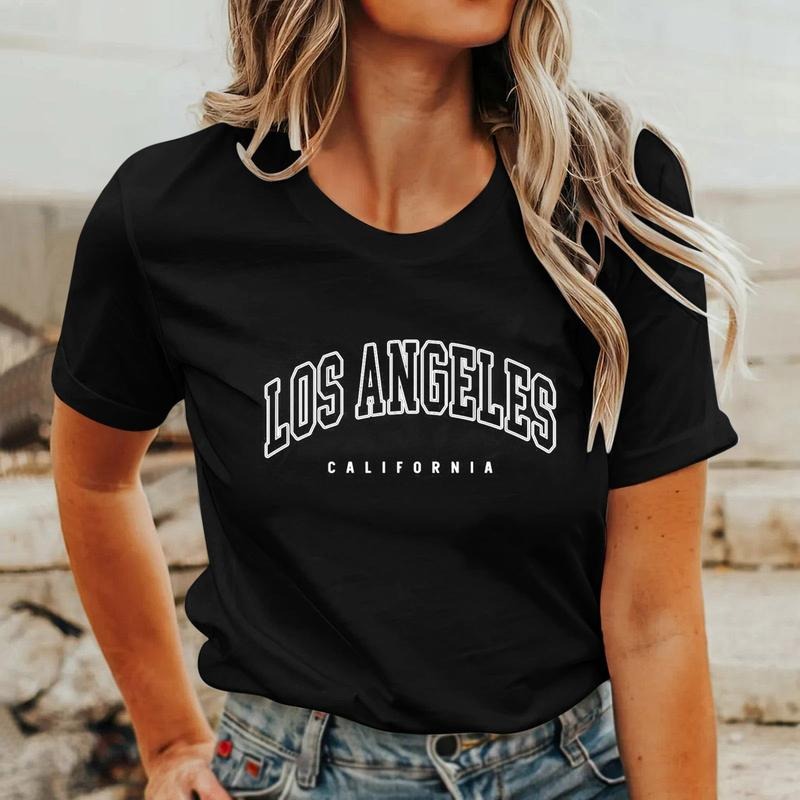 Letter Printed Casual Loose Top Round Neck Short Sleeved T-Shirt Retro American Pure Cotton Women T-Shirt style 02 Hoodie...