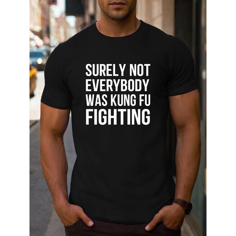 Letter print, men's boutique 220g thick pure cotton T-shirt, fashionable and casual combed pure cotton short sleeved...