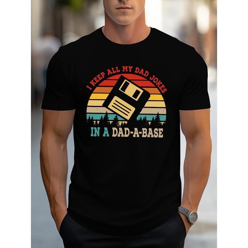 Letter printed T-shirt men's casual style summer slightly elastic round neck T-shirt Made in USA Hoodie Sweatshirt