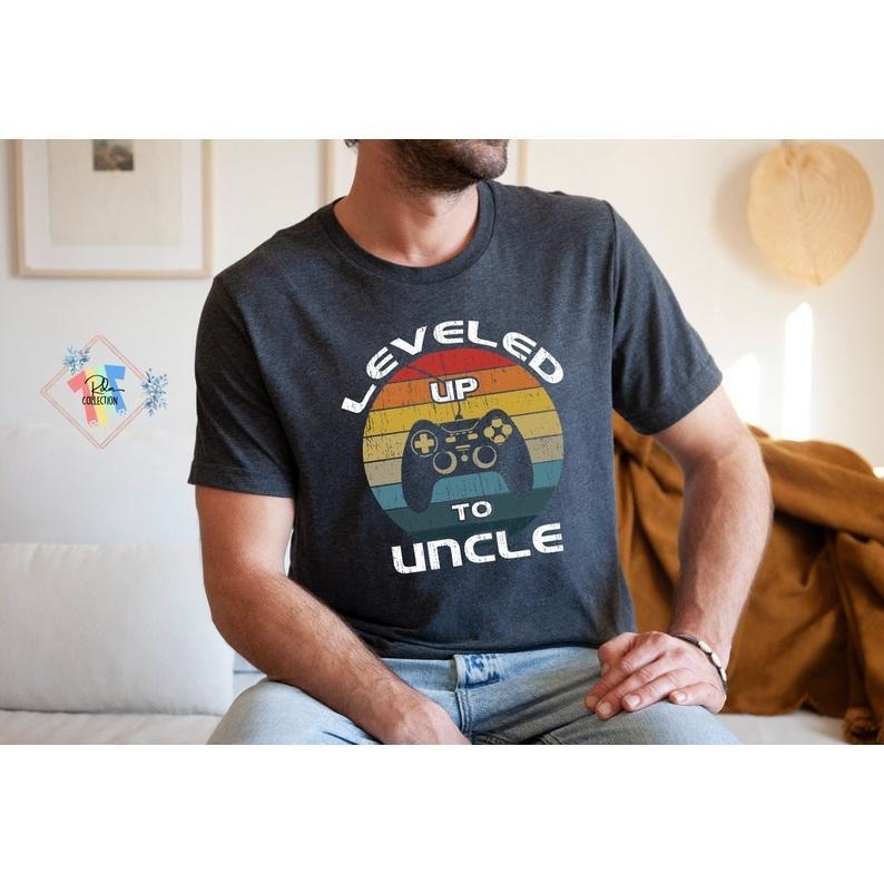 Leveled Up To Uncle Shirt Funny Gift For Gamer New Uncle Hoodie, T-shirt and sweater Sweatshirt | PrintMintTees.com