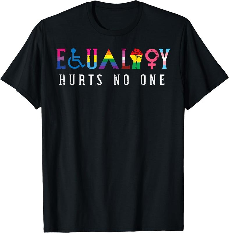 Lgbt Equality Hurts No One Pride Human Rights Men Women T-Shirt | Unisex Cotton Tee Gift, Crewneck, Short Sleeve Hoodie...