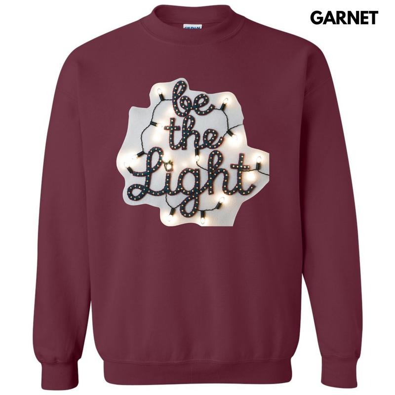Light Bulb Be The Light Sweatshirt 'NLB' T-Shirts, Hoodie | PrintMintTees.com