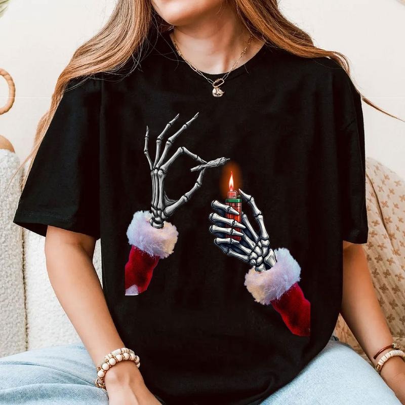 Lighting Christmas Up Shirt, Skellington X-mas Shirt, Retro Christmas Sweatshirt, Trending Christmas Shirt. Christmas...