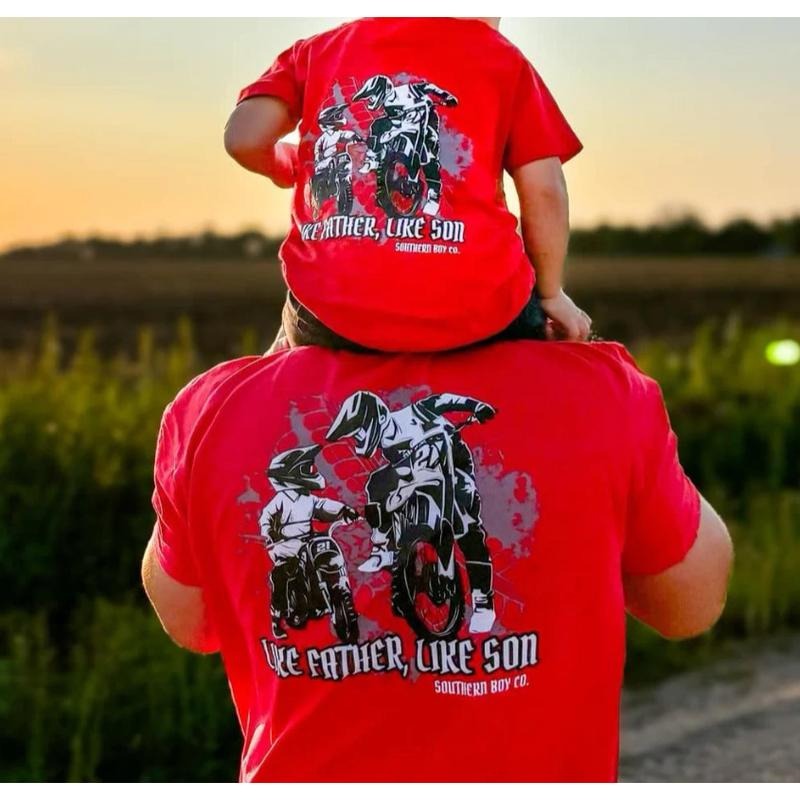 Like Father Son Matching Shirt, Short Sleeve Youth and Adult Tee, Cute Gift for Dad and Daughter and Son Hoodie Sweatshirt