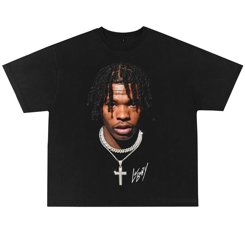 Lil Baby Graphic Tee Shirt Jumbo 90s Vintage Rapper Hip Hop Merch Men Women Menswear Top Medium Stylish Hoodie Sweatshirt