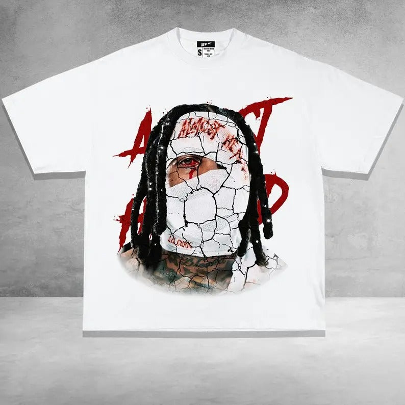 Lil Durk T-Shirt Halloween Big face Graphic tee Hoodie Sweatshirt | PrintMintTees.com