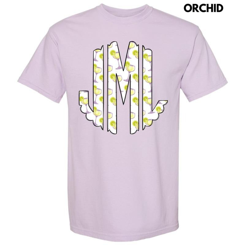 Lime Margaritas Monogram Comfort Colors T-Shirt 'NLB' Hoodie, Sweatshirt | PrintMintTees.com