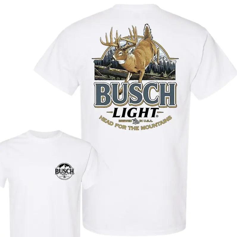 Limited Busch Light Deer Label Double Side Shirt - For Men, For Women Menswear Top Hoodie Sweatshirt | PrintMintTees.com
