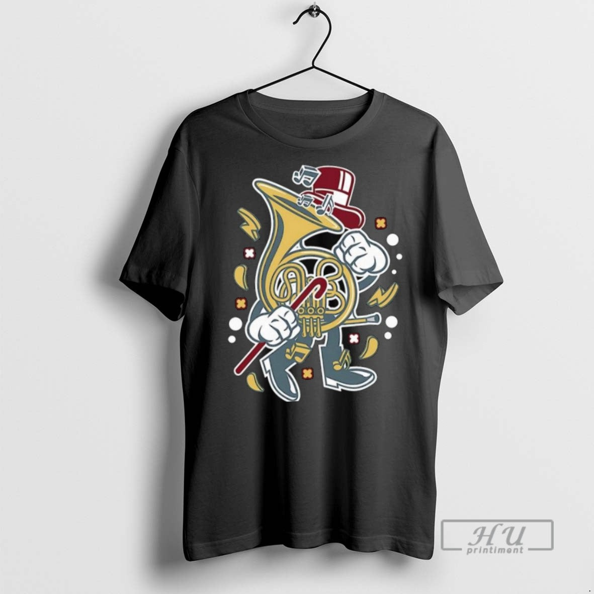 Limited Edition Drawing British Horn Street Cartoon Long Sleve Graphic Tee Shirt Sweatshirt Hoodies
