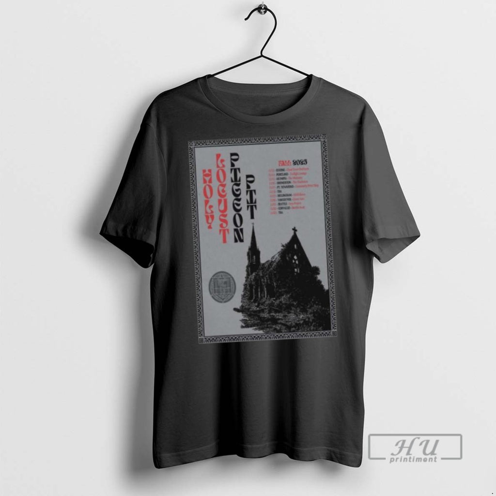 Limited Edition Holy Locust Pigeon Pit Fall Tour 2025 Long Sleve Graphic Tee Shirt