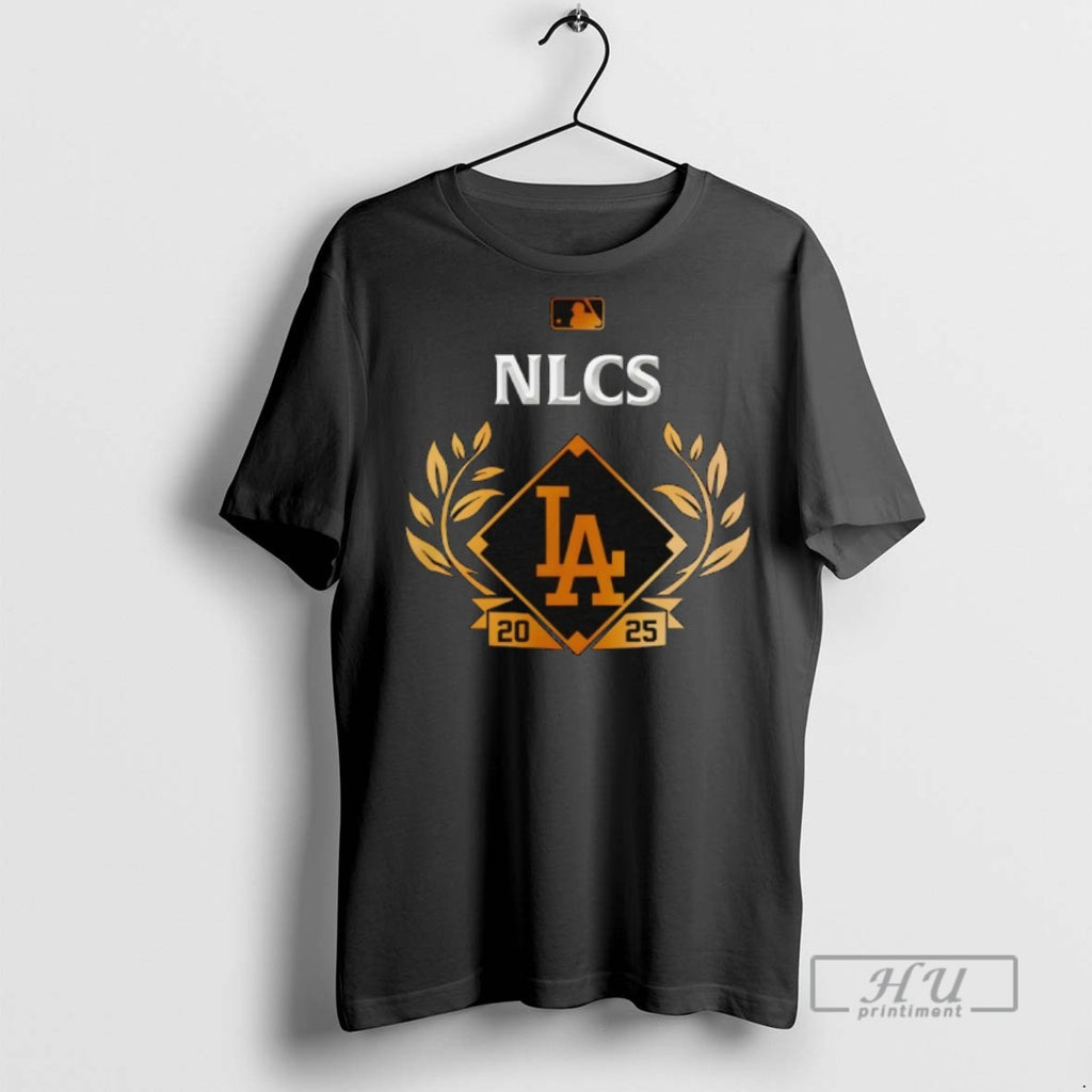 Limited Edition Los Angeles Dodgers 2025 Nlcs Champions Black Graphic Tee Shirt Sweatshirt Hoodies