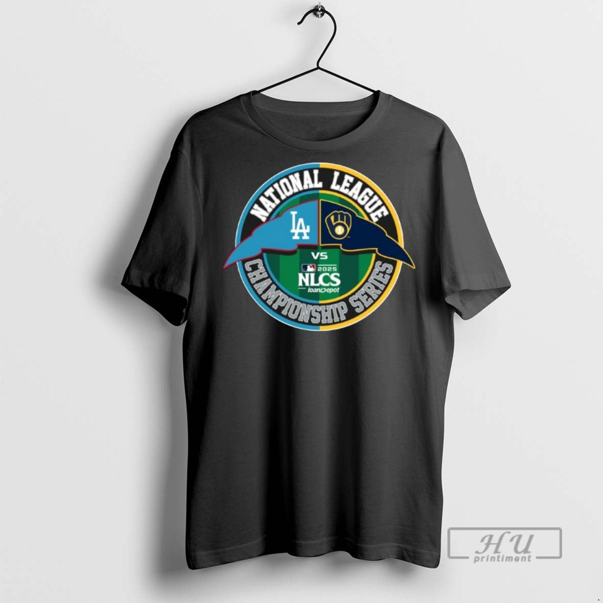 Limited Edition Los Angeles Dodgers Vs Milwaukee Brewers 2025 Nlcs Championship Game Graphic