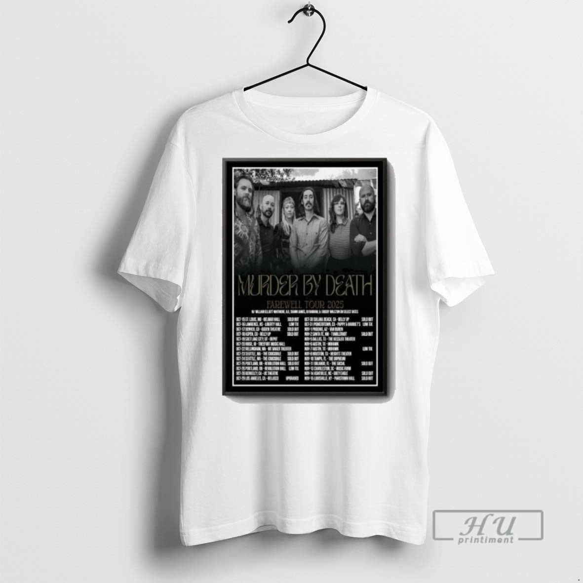 Limited Edition Murder By Death Tour 2025 Graphic Tee Shirt Sweatshirt Hoodies