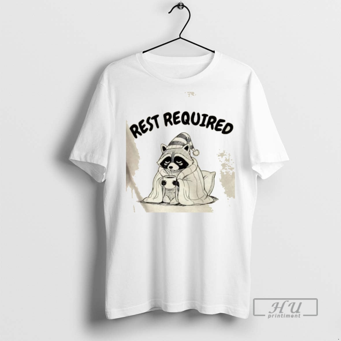 Limited Edition Raccoon Rest Required Graphic Tee Shirt Sweatshirt Hoodies