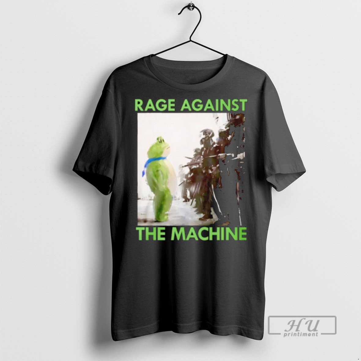 Limited Edition Rage Against The Machine Portland Frog Protest Anti Ice Graphic Tee Shirt