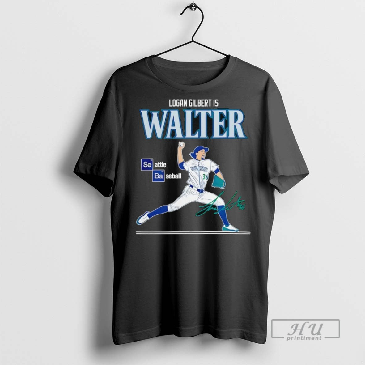 Limited Edition Seattle Mariners Logan Gilbert Is Walter Graphic Tee Shirt Sweatshirt Hoodies
