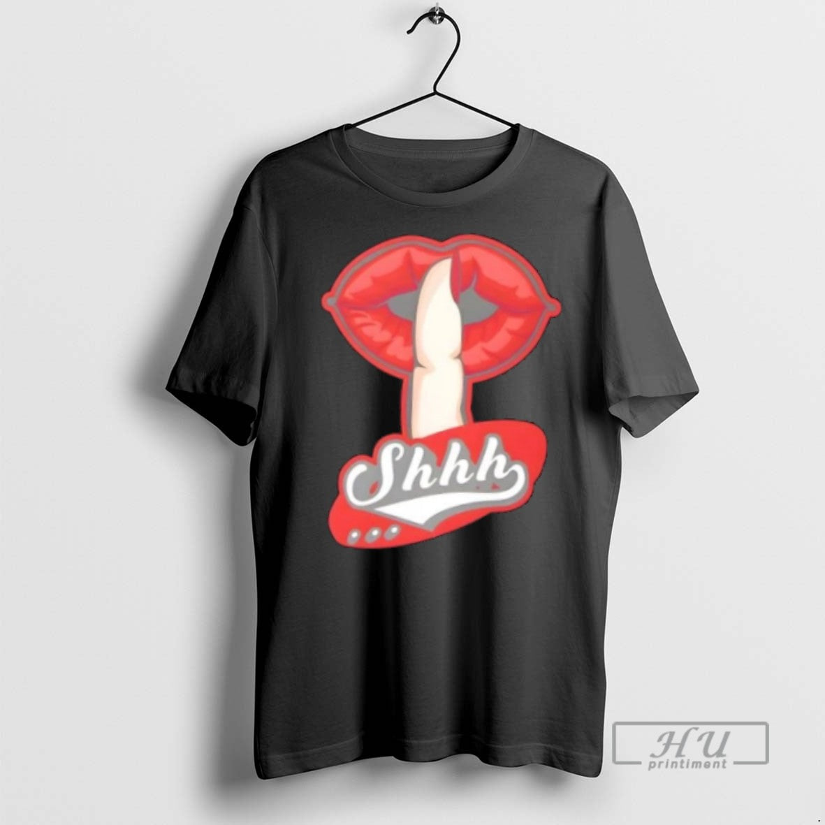 Limited Edition Shhh Lips Sexy Retro Style Graphic Graphic Tee Shirt Sweatshirt Hoodies