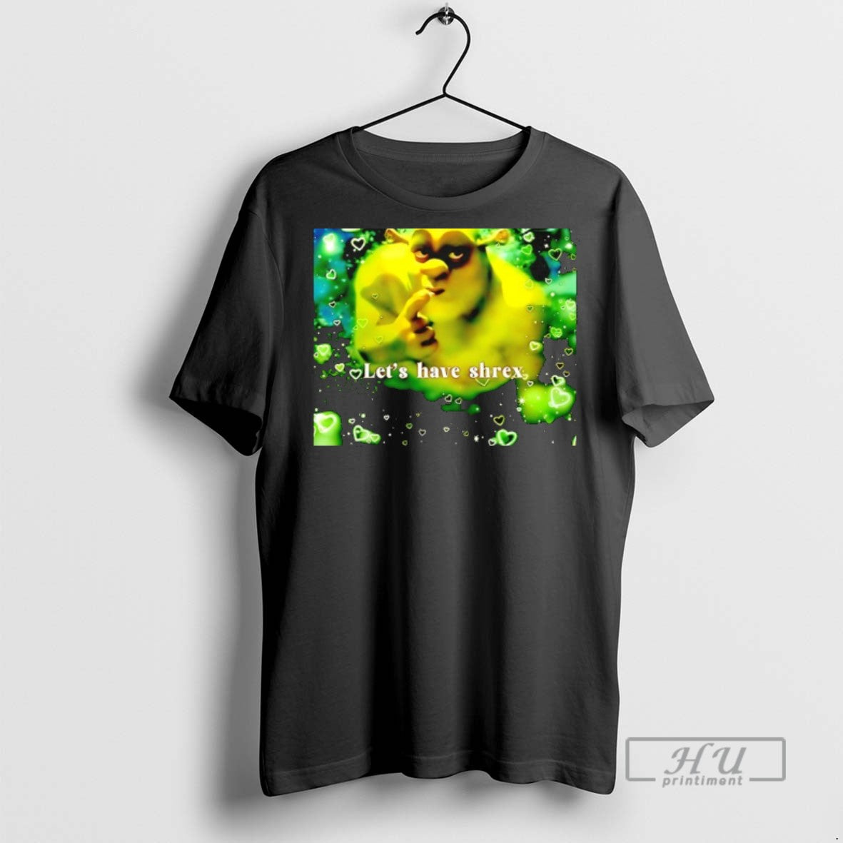 Limited Edition Shrek Wazowski Lets Have Shrex Graphic Tee Shirt Sweatshirt Hoodies