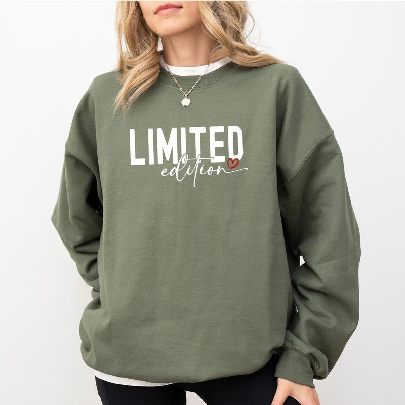 Limited Edition Sweatshirt, Positive Quote Crewneck for Women, Mental Health Sweater, Motivational Pullover, Inspired...