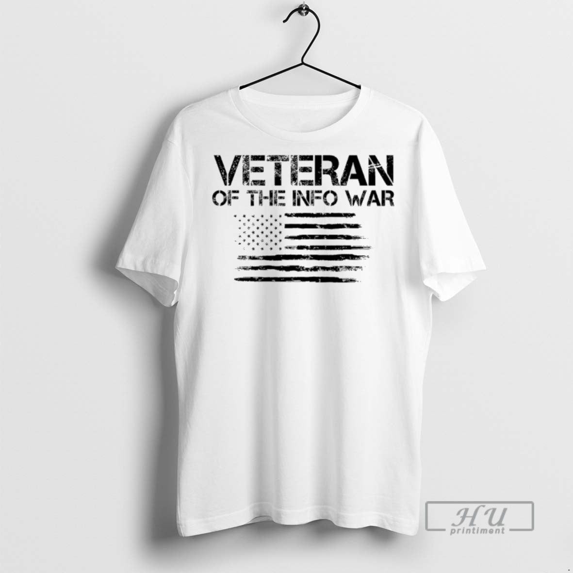 Limited Edition Veteran Of The Infowar Flag Graphic Tee Shirt Sweatshirt Hoodies