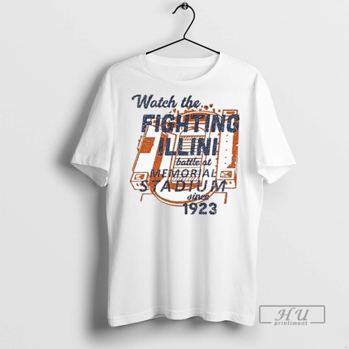 Limited Edition Watch The Fighting Illini Battle At Memorial Stadium Graphic Tee Shirt Sweatshirt Hoodies
